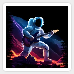 Space guitarist Sticker